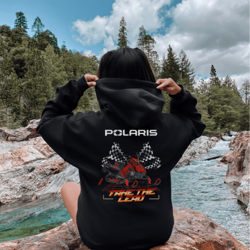 Polaris Indy Snowmobile Zip - Up Hoodie - Goats Trail