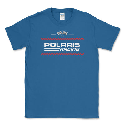 Polaris Men's Big and Tall Racing Flag T-shirt - Goats Trail Off - Road Apparel Company