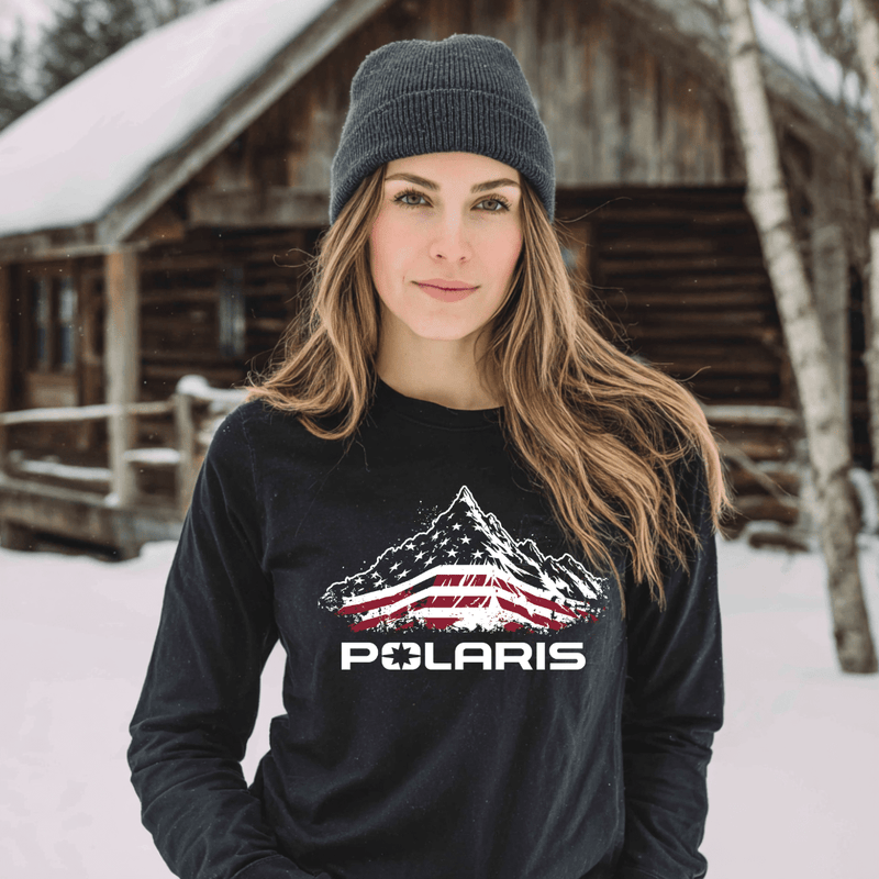 Polaris Patriotic Long - Sleeve Tee Shirt - Goats Trail