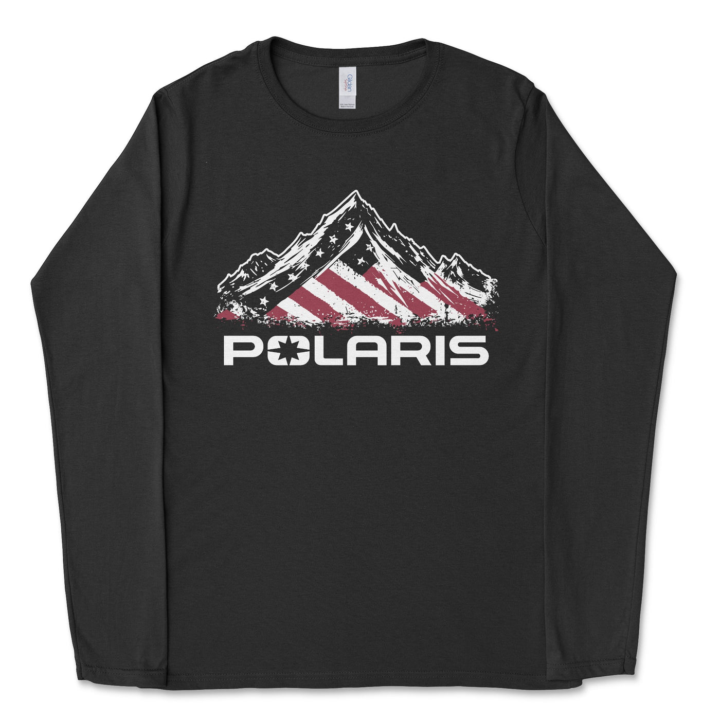 Polaris Patriotic Long - Sleeve Tee Shirt - Goats Trail Off - Road Apparel Company