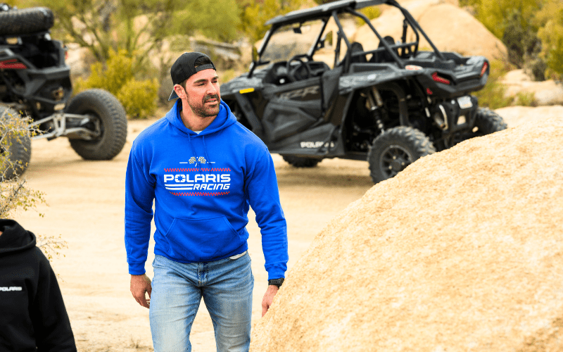 Polaris Racing Flag Hoodie - Goats Trail