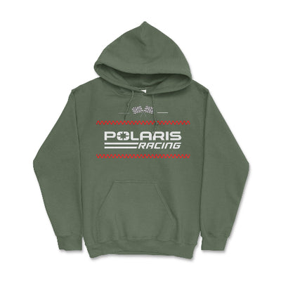 Polaris Racing Flag Hoodie - Goats Trail Off - Road Apparel Company