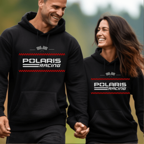 Polaris Racing Flag Hoodie - Goats Trail Off - Road Apparel Company