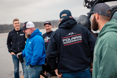 Polaris Racing Flag Hoodie - Goats Trail Off - Road Apparel Company