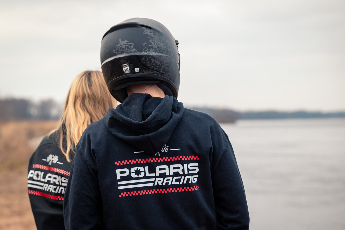 Polaris Racing Flag Hoodie - Goats Trail Off - Road Apparel Company