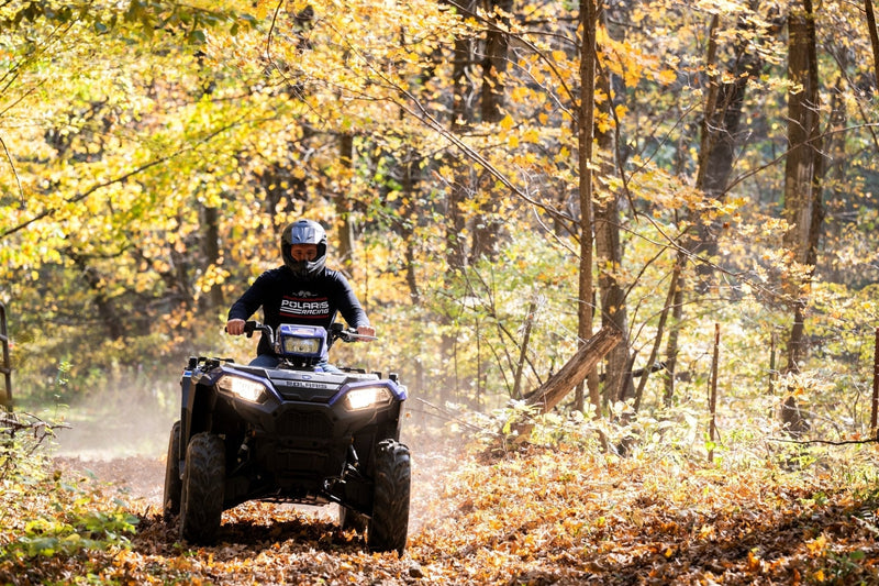 Polaris Racing Flag Longsleeve Tee Shirt - Goats Trail