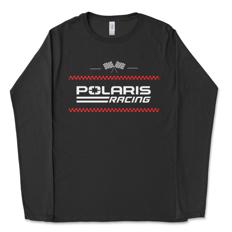 Polaris Racing Flag Longsleeve Tee Shirt - Goats Trail