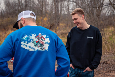 Polaris Racing Flag Sweatshirt - Goats Trail Off - Road Apparel Company