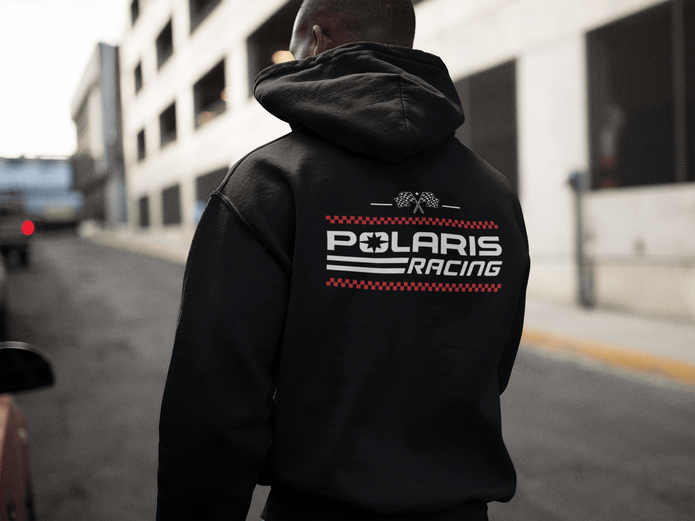 Polaris Racing Flag Zip - Up Hoodie - Goats Trail Off - Road Apparel Company