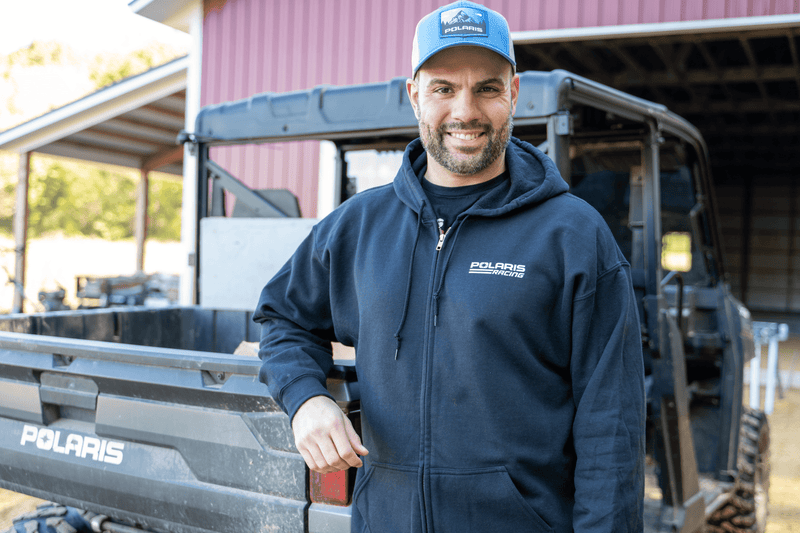 Polaris Racing Flag Zip-Up Hoodie - Goats Trail