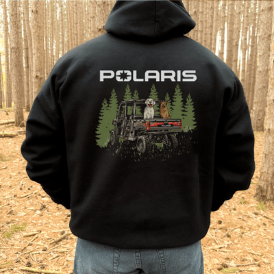 Polaris Ranger Zip - Up Hoodie - Dog Lover - Goats Trail Off - Road Apparel Company