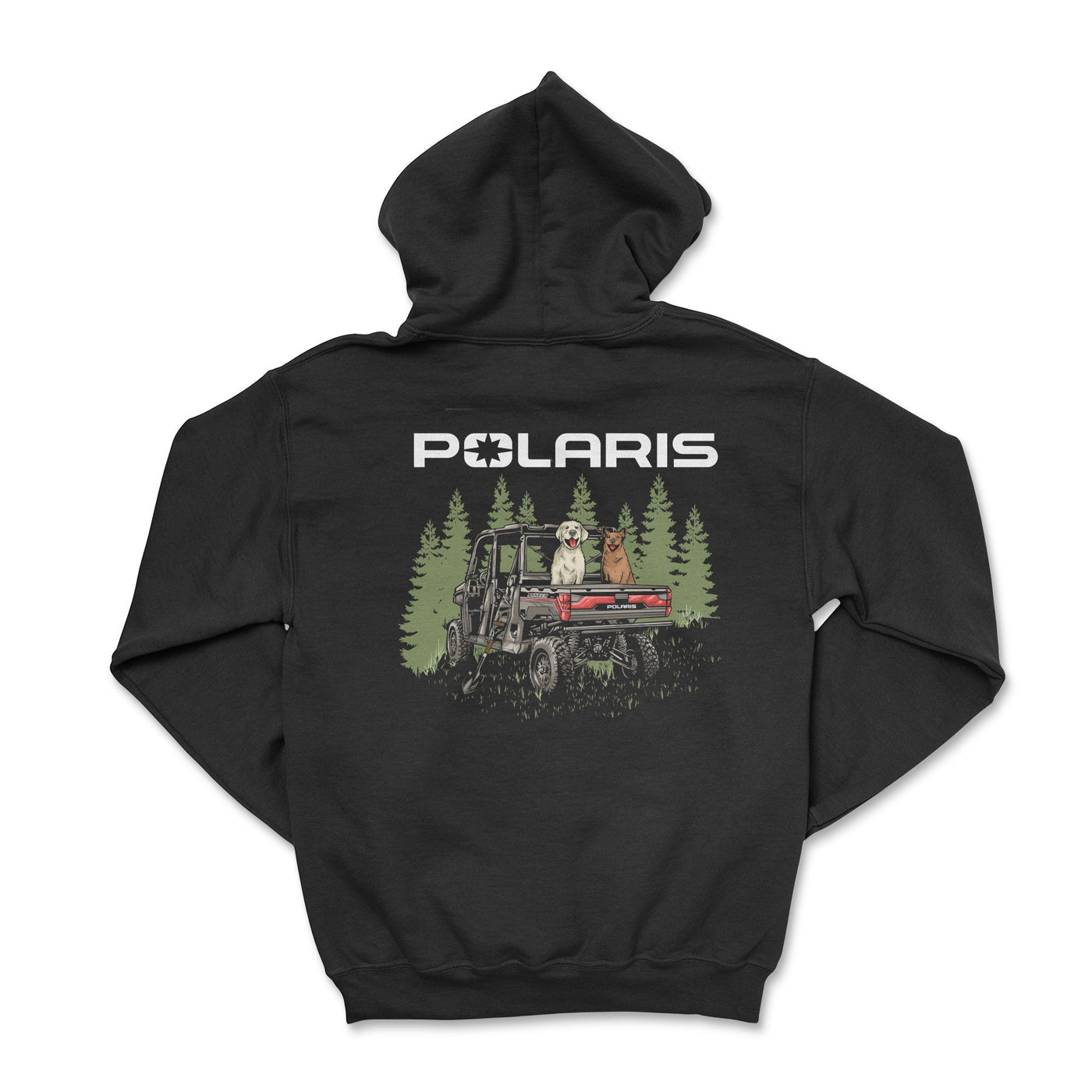 Polaris Ranger Zip-Up Hoodie-Dog Lover Black / Small Zip-Up Hoodies