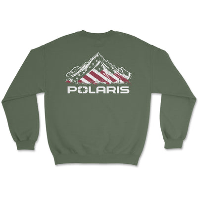 Polaris Red, White and Blue Patriotic Sweatshirt - Goats Trail Off - Road Apparel Company