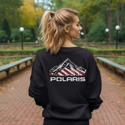 Polaris Red, White and Blue Patriotic Sweatshirt - Goats Trail Off - Road Apparel Company