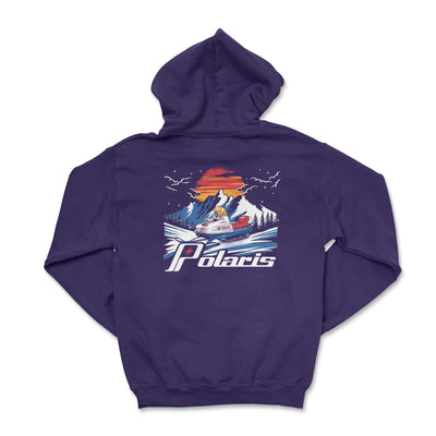 Polaris Retro 70's Snowmobile Hoodie - Goats Trail Off - Road Apparel Company