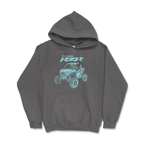Polaris RZR Adventure Driven SXS Hoodie Charcoal / Small Hooded Sweatshirt