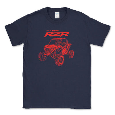 Polaris RZR Big and Tall Tee for Comfort and Durability Navy / LT Big and Tall Shirts