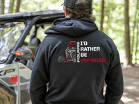 Polaris RZR-Black Zip-Up Hoodie - Goats Trail