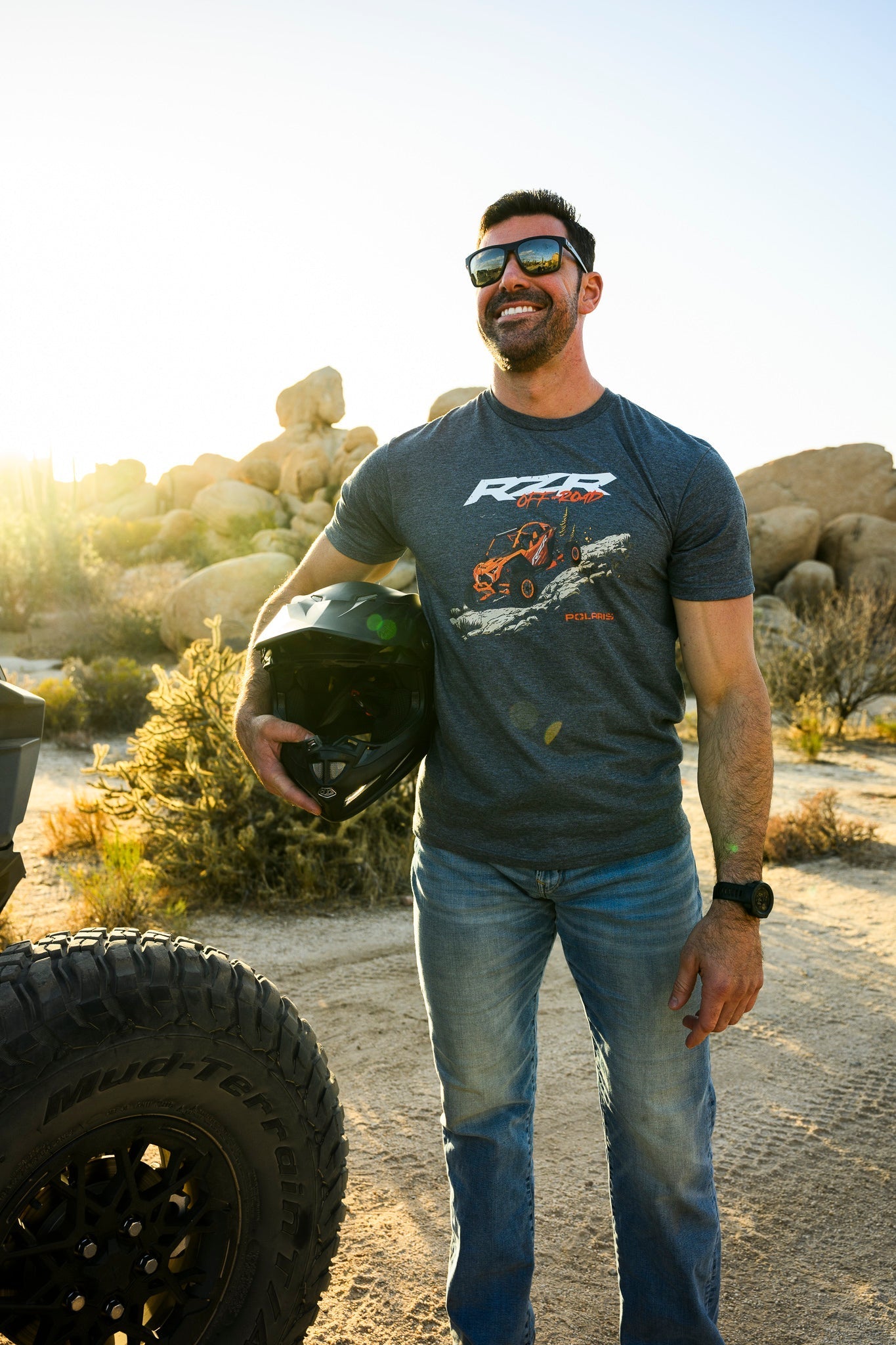 Polaris RZR Off Road Adventure Apparel-Conquer the Outdoors Unisex T-shirt