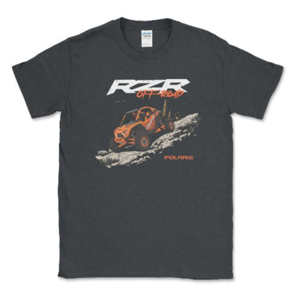 Polaris RZR Off Road Adventure Apparel-Conquer the Outdoors Dark Heather / Small Unisex T-shirt