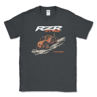Polaris RZR Off Road Adventure Apparel-Conquer the Outdoors Dark Heather / Small Unisex T-shirt