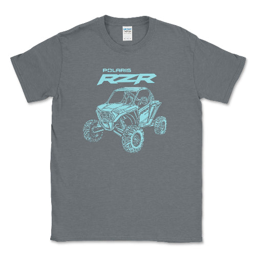 Polaris RZR Offroad Adventure Tee Graphite Heather / Small Unisex T-shirt