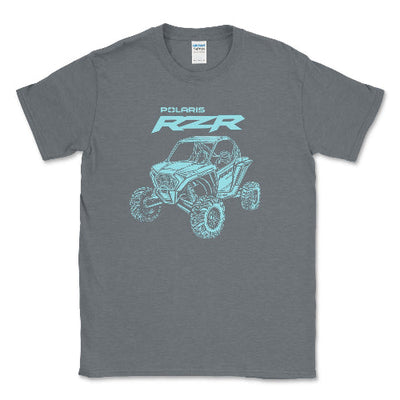 Polaris RZR Offroad Adventure Tee Graphite Heather / Small Unisex T-shirt