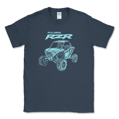 Polaris RZR Offroad Adventure Tee Heather Navy / Small Unisex T-shirt