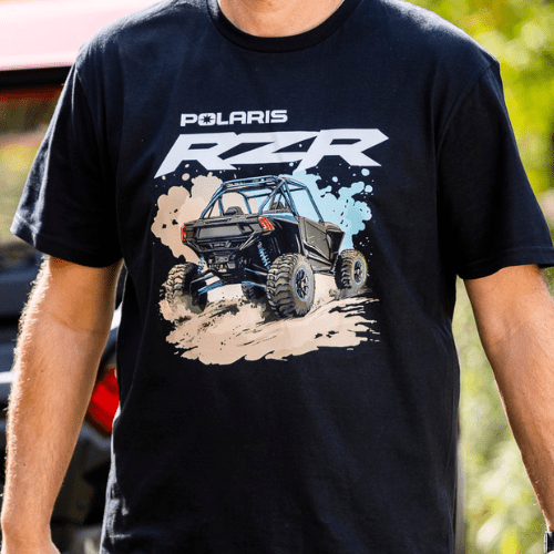 Polaris RZR Sand Dune Buggy Tee Shirt - Goats Trail Off - Road Apparel Company