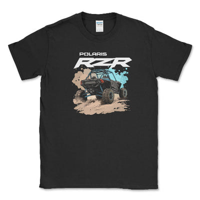Polaris RZR Sand Dune Buggy Tee Shirt Black / Small Unisex T-shirt