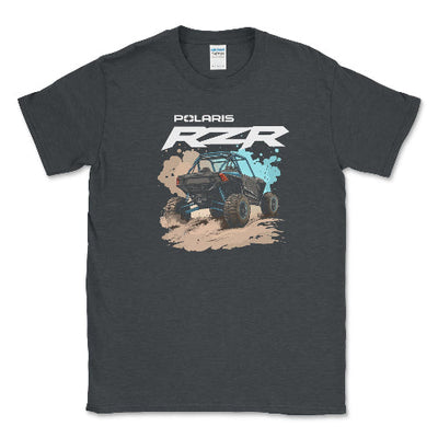 Polaris RZR Sand Dune Buggy Tee Shirt Dark Heather / Small Unisex T-shirt