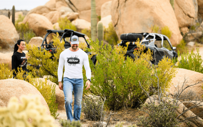 Polaris RZR White Long Sleeve Tee : Adventure-Ready Gear Long-Sleeve T-shirt
