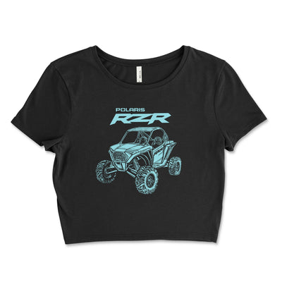 Polaris RZR Women's Offroad Crop Top Black / Small Crop Top