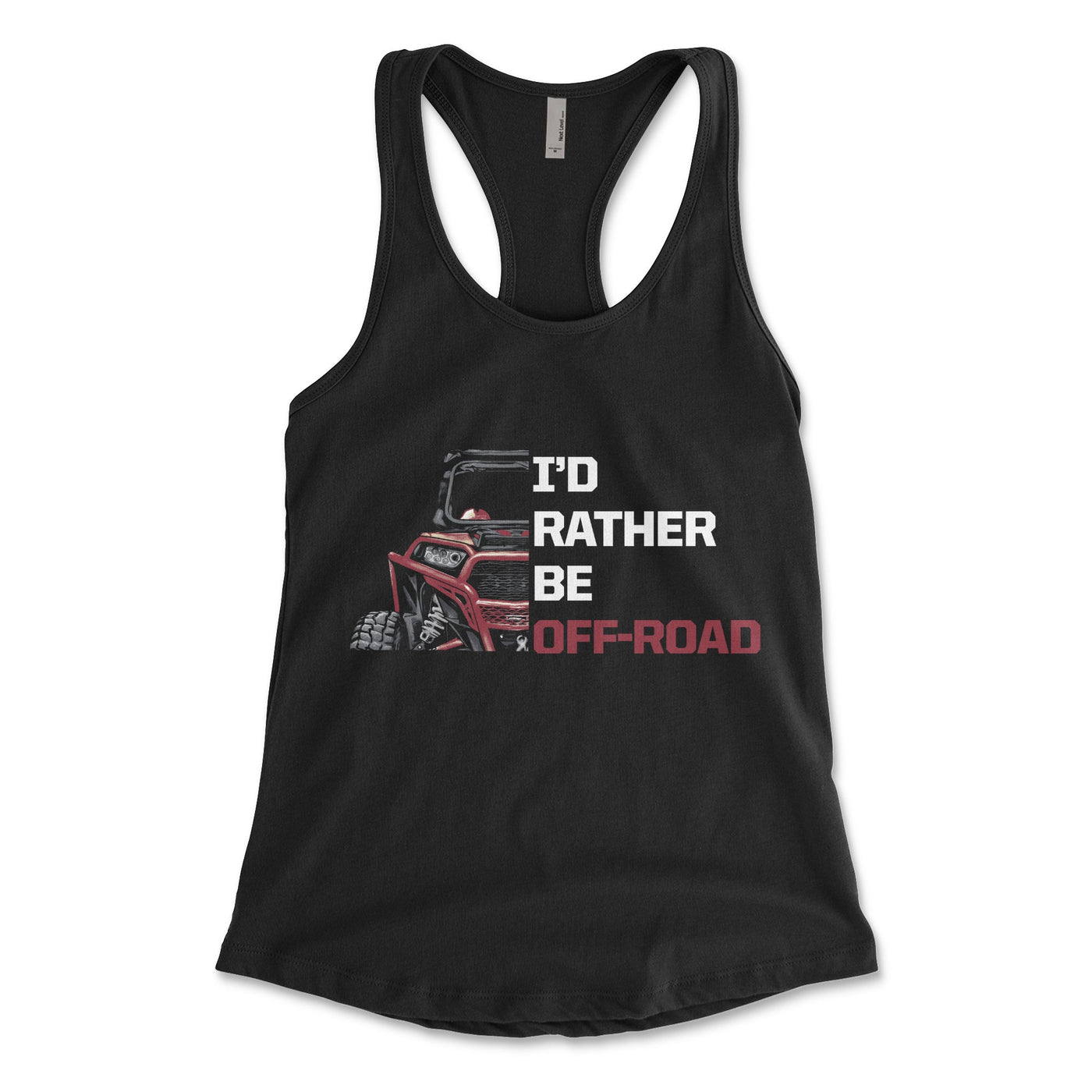 Polaris RZR - Women's Black Tank Top - Goats Trail Off - Road Apparel Company