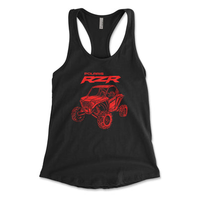 Polaris RZR Women's Fashion Racerback Tank: Style and Comfort - Goats Trail Off - Road Apparel Company