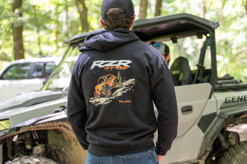 Polaris RZR Zip-Up Hoodie-Exclusive Polaris Apparel - Goats Trail