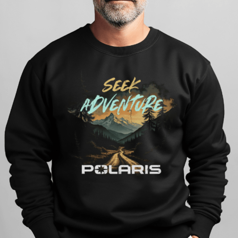 Polaris Seek Adventure Sweatshirt – Built for Off-Road Enthusiasts Crewneck Sweatshirt