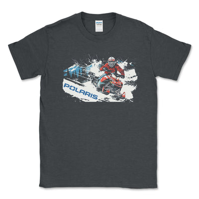 Polaris Sled Snowmobile T-shirt - Goats Trail Off - Road Apparel Company