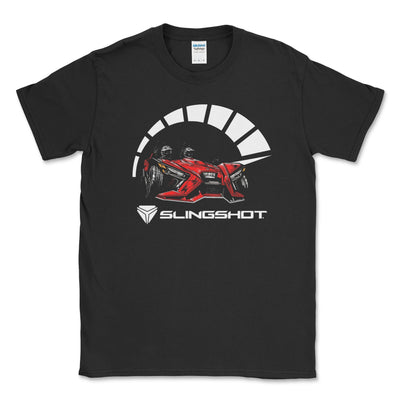 Polaris Slingshot Big and Tall Tee Shirt-Adventure Awaits! Black / LT Big and Tall Shirts