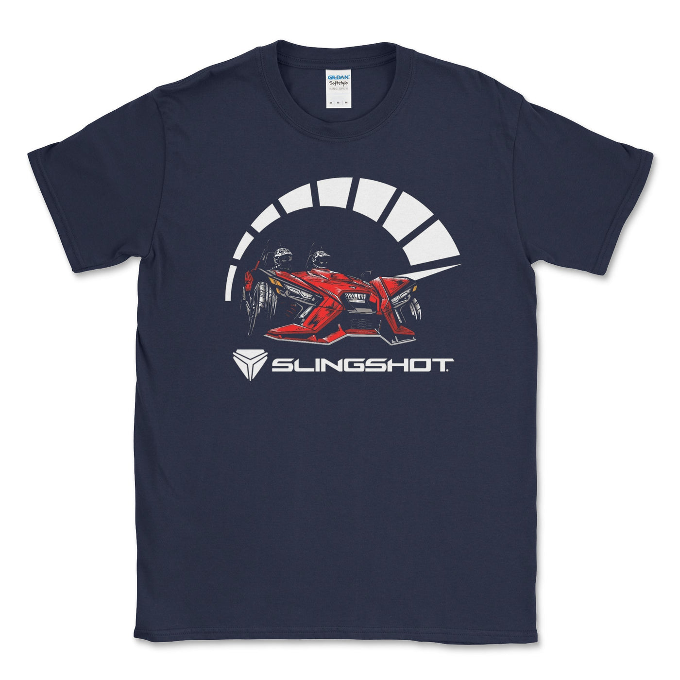 Polaris Slingshot Big and Tall Tee Shirt-Adventure Awaits! Navy / LT Big and Tall Shirts