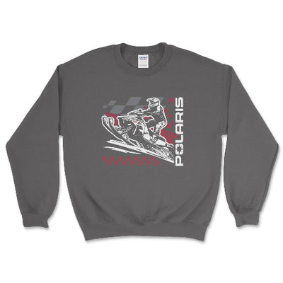 Polaris Snowmobile Adventure Sweatshirt - Goats Trail Off - Road Apparel Company