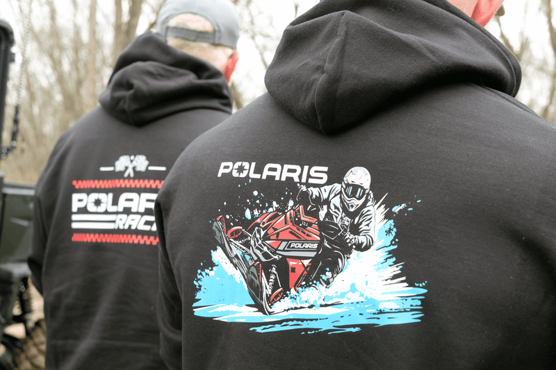 Polaris Snowmobile Zip - Up Hoodie - Sled Life - Goats Trail