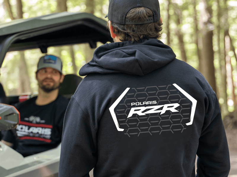 Polaris SXS Off Road-RZR Black Zip-Up Hoodie - Goats Trail