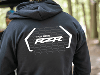 Polaris SXS Off Road-RZR Black Zip-Up Hoodie - Goats Trail