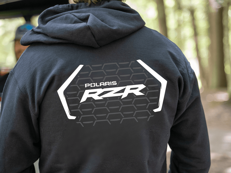Polaris SXS Off Road-RZR Black Zip-Up Hoodie - Goats Trail