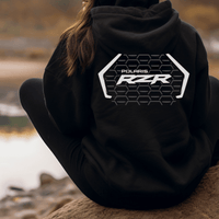 Polaris SXS Off Road - RZR Black Zip - Up Hoodie - Goats Trail