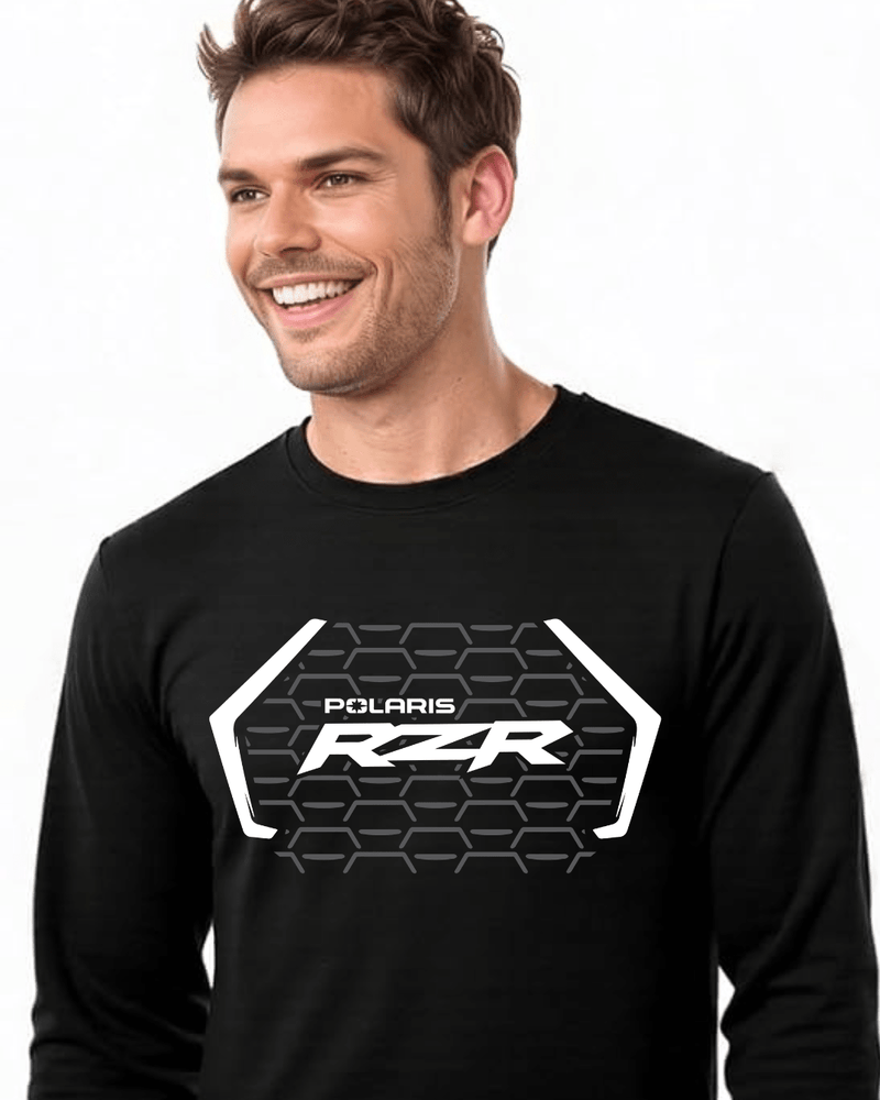 Polaris SXS-RZR Black Longsleeve Tee - Goats Trail
