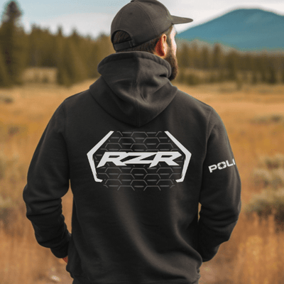 Polaris SXS - RZR Black Zip - Up Hoodie - Goats Trail Off - Road Apparel Company