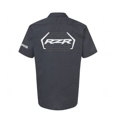 Polaris SXS - RZR Dickies Charcoal Work Shirt - Goats Trail Off - Road Apparel Company