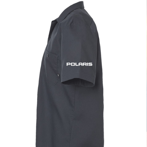 Polaris SXS - RZR Dickies Charcoal Work Shirt - Goats Trail Off - Road Apparel Company